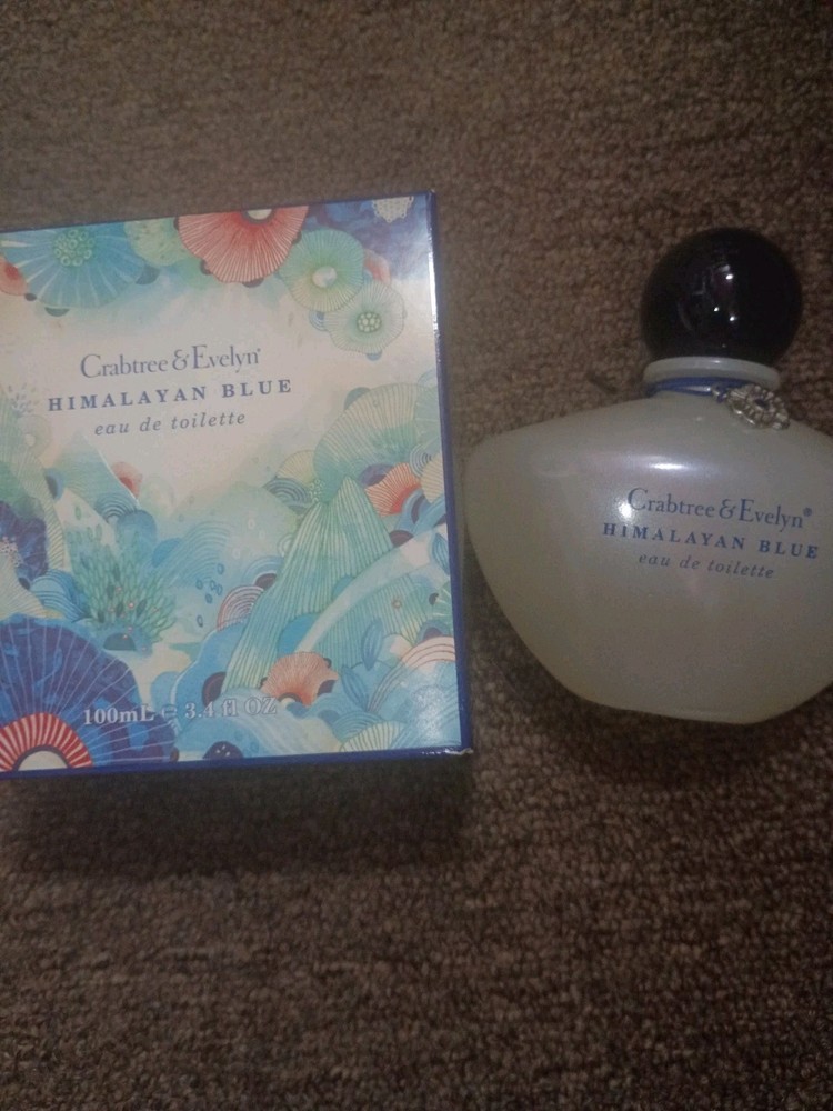 Crabtree & Evelyn Himalayan Blue Eau De Toilette 3.4 fl oz Large Bottle NEW