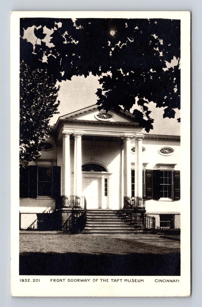 Cincinnati OH-Ohio, Front Doorway Of The Taft Museum, Antique, Vintage Postcard