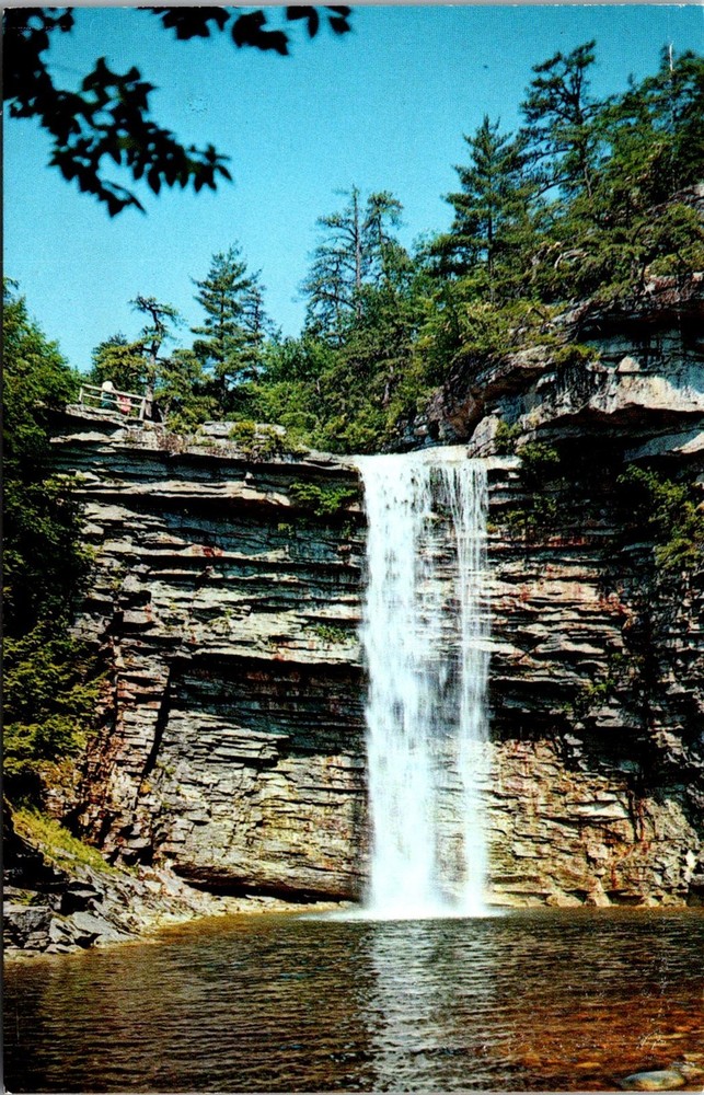 Dr Jim Stamps Postcard Awosting Falls Lake Minnewaska New York