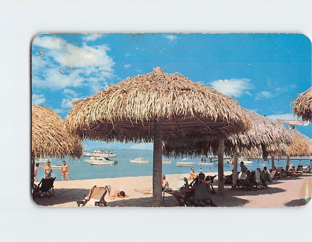 Postcard Palapa El Sol Beach Puerto Vallarta Jalisco Mexico North America
