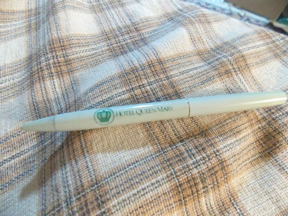 1972 HOTEL QUEEN MARY RMS Queen Mary Steam Cruise Ship INK PEN Souvenir Rare !