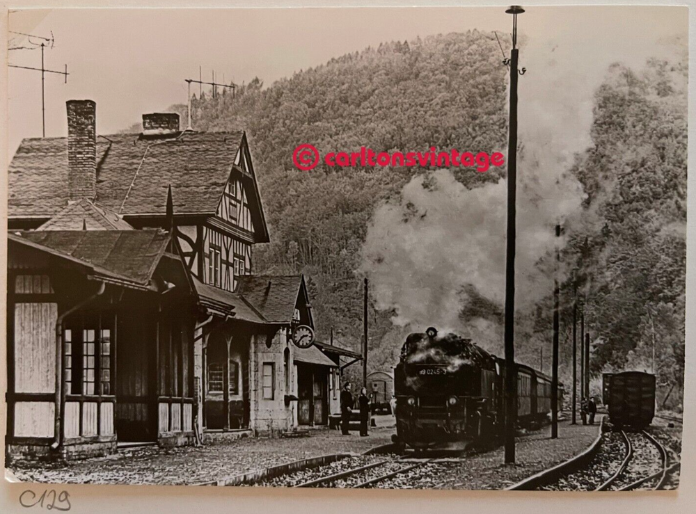 Harzquerbahn Railway Station Ilfeld Old Railway Postcard