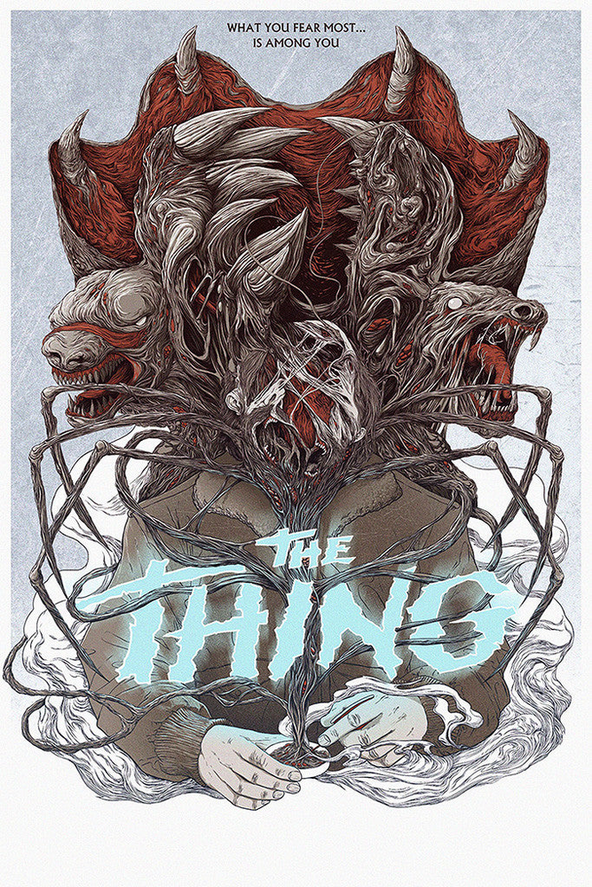The Thing Movie Fan Art Poster No Frame, Wall Art Print, Home Decor
