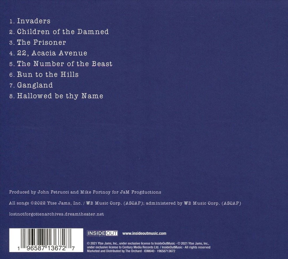 Dream Theater Lost Not Forgotten Archives: The Number Of The Beast New Cd