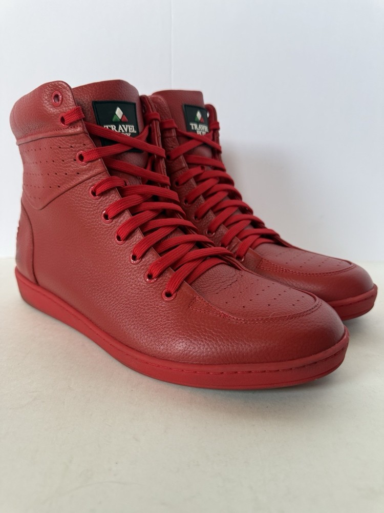 Travel Fox Men's Size 12.5 900's Series Red Leather Casual Shoes 916101-111