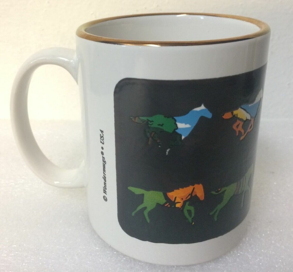 Running Horses Magic Color Picture Changing Coffee Mug Wondermugs USA