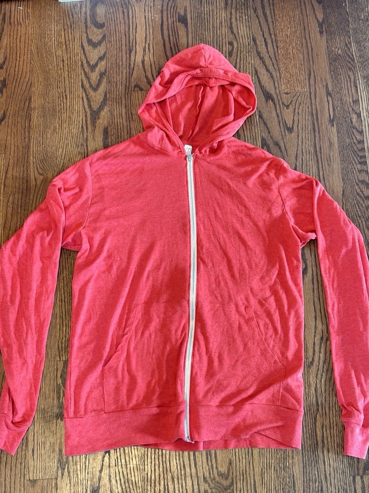 XL Red Zip-Up Hoodie