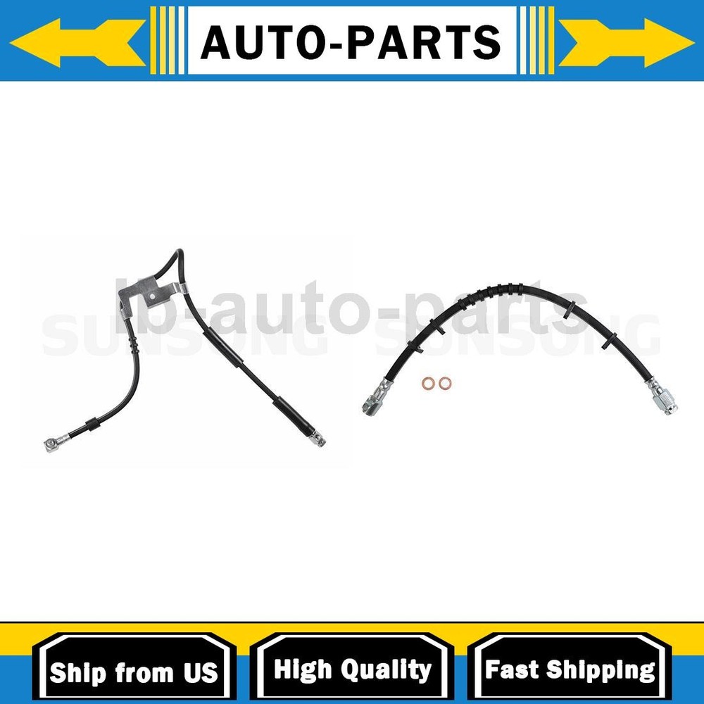 Sunsong Brake Hose Line Front 2x For Dodge Ram 2500 8.0L RWD 1997-1999