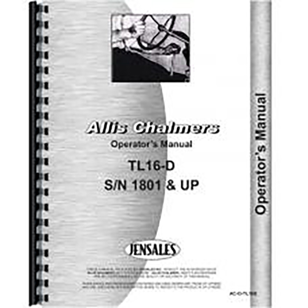 Allis Chalmers TL-16D Wheel Loader Service Manual