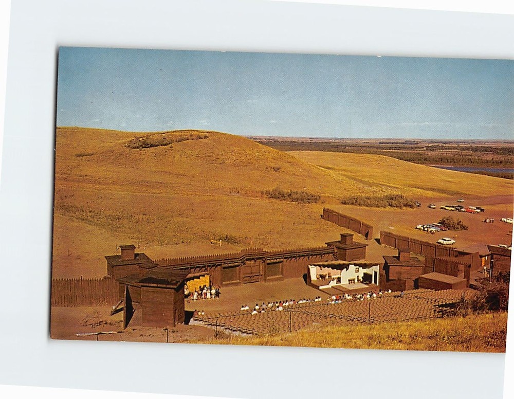 Postcard Amphitheater Fort Lincoln State Park Mandan North Dakota USA