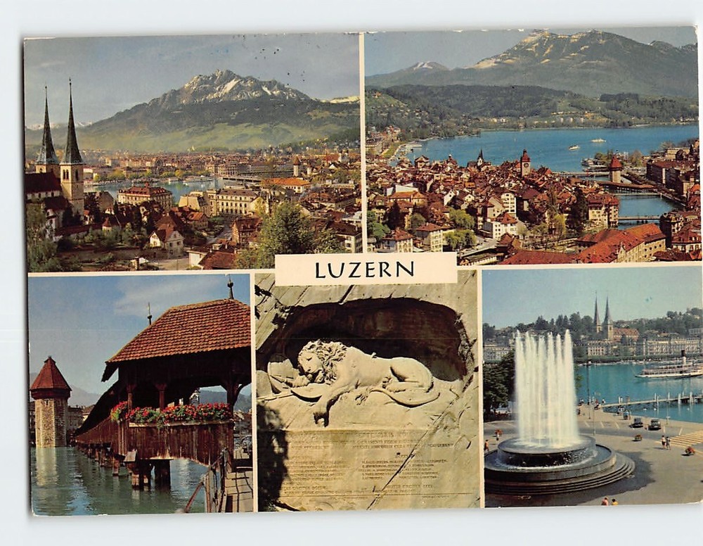 Postcard Scenes & Views Lucerne Switzerland
