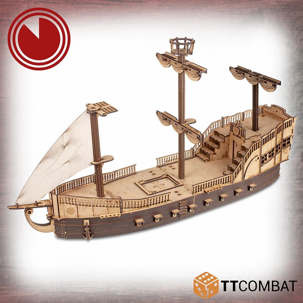 Carnevale: Patricians Galleon - Large MDF Ship Centerpiece Terrain