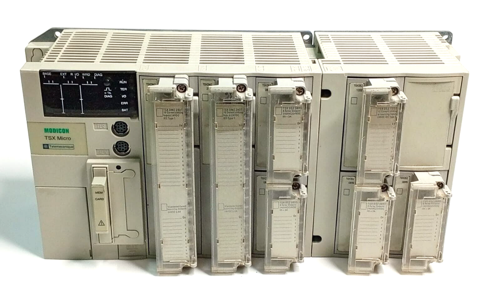 Schneider Modicon TSX Micro TSXRKZ02 + TSXDMZ28DT +TSXDSZ08RS+TSXDEZ12D2