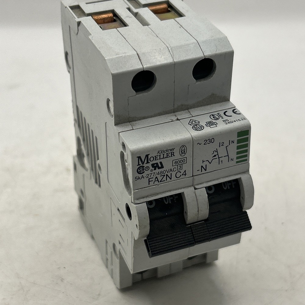 Klockner Moeller FAZN C4-N 2 Pole Circuit Breaker