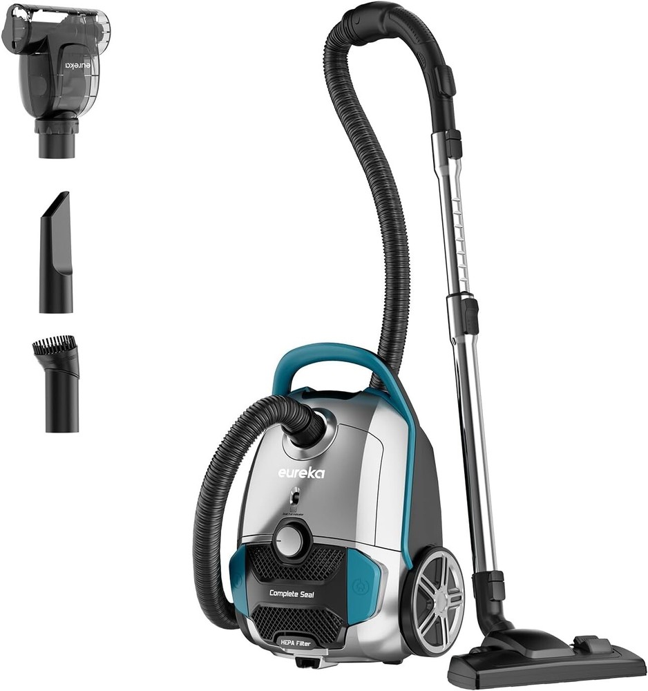 Canister Lightweight Vacuum Cleaner for Carpets and Hard Floors, NEN170 with hep