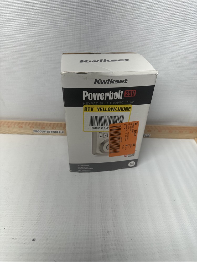 Kwikset Powerbolt 250 10-Button Keypad Smart Door Lock in Satin Nickel