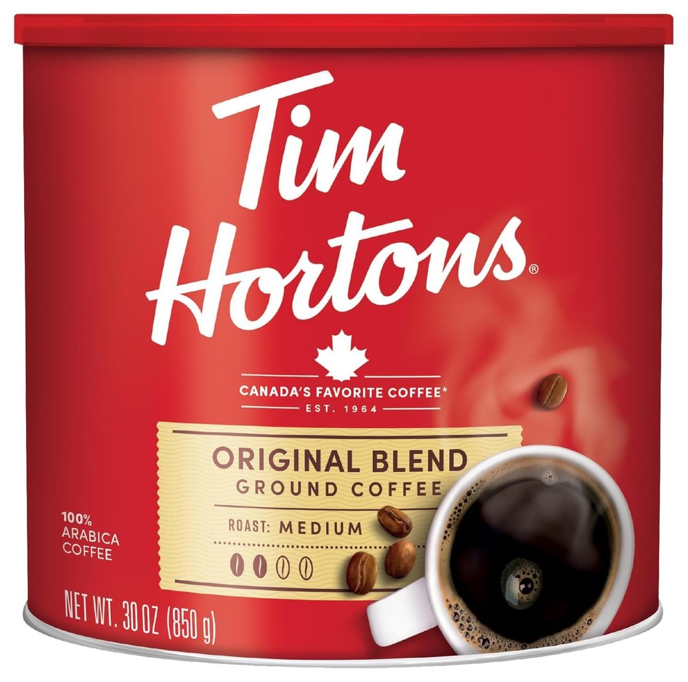Tim Hortons Arabica Medium Roast Original Blend Ground Coffee 32.8oz.