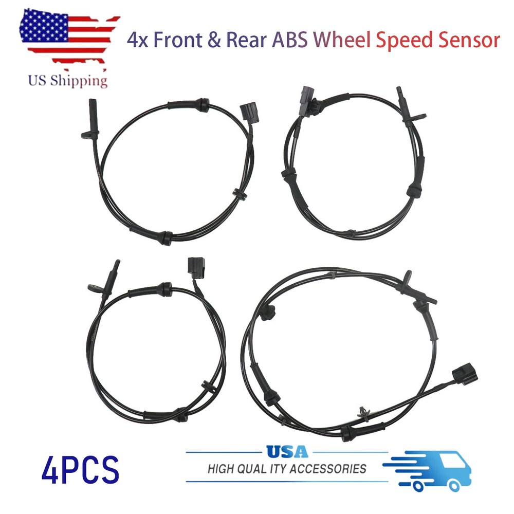 Set of 4 ABS Wheel Speed Sensor Fit For Nissan Pathfinder 13-20 Infiniti QX60