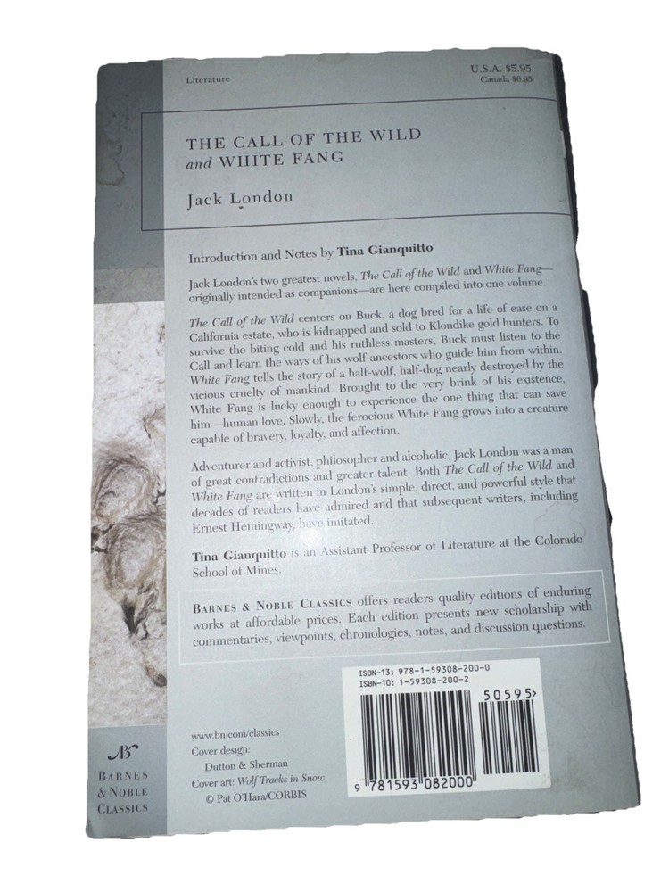 Call of the Wild and White Fang by Jack. London (2004, Perfect)