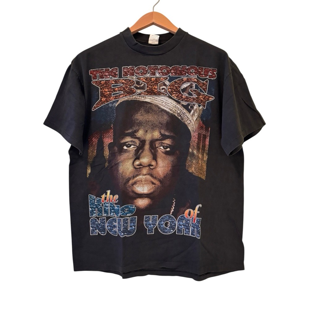 Notorious BIG Biggie Smalls King Of New York 90s L REPRINT Playa Hater T-shirt