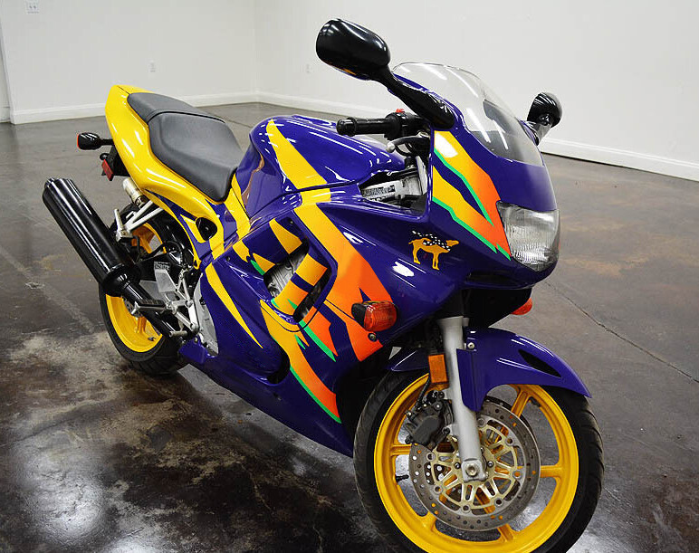 Yellow Blue Plastic Fairing Kit For Honda CBR600 F3 1997 1998 97 98 Fairings Kit