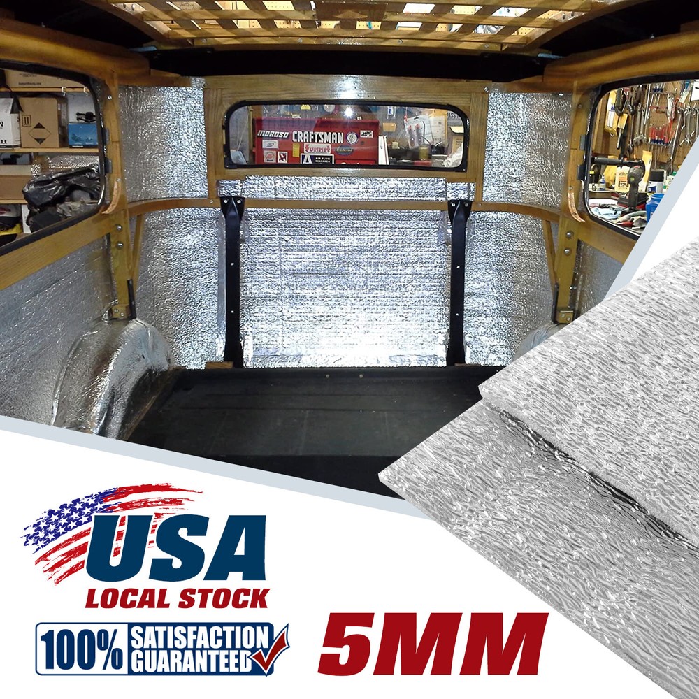 6SQM Sound Deadener Mat Car Heat Shield Insulation Thermal Noise Killer Reduce