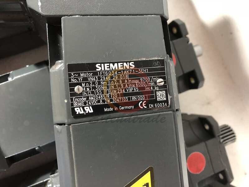 1PC Used Siemens servo motor 1FT6034-1AK71-3EH1 Tested