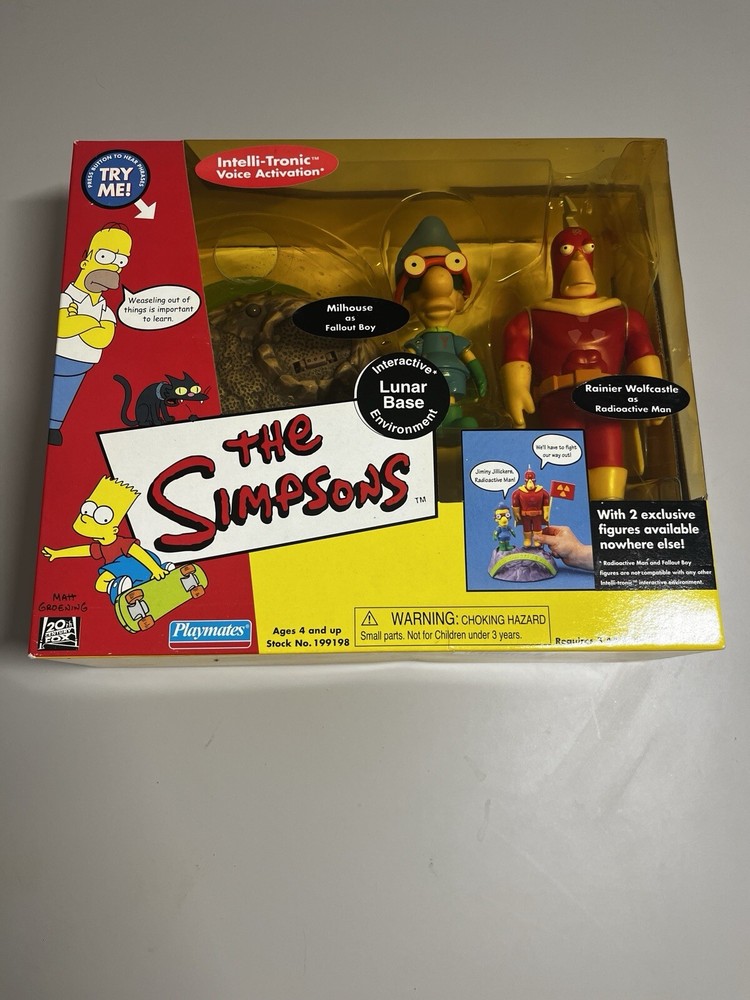 Simpsons InteractiveEnvironment Lunar Base,Playmates 2001