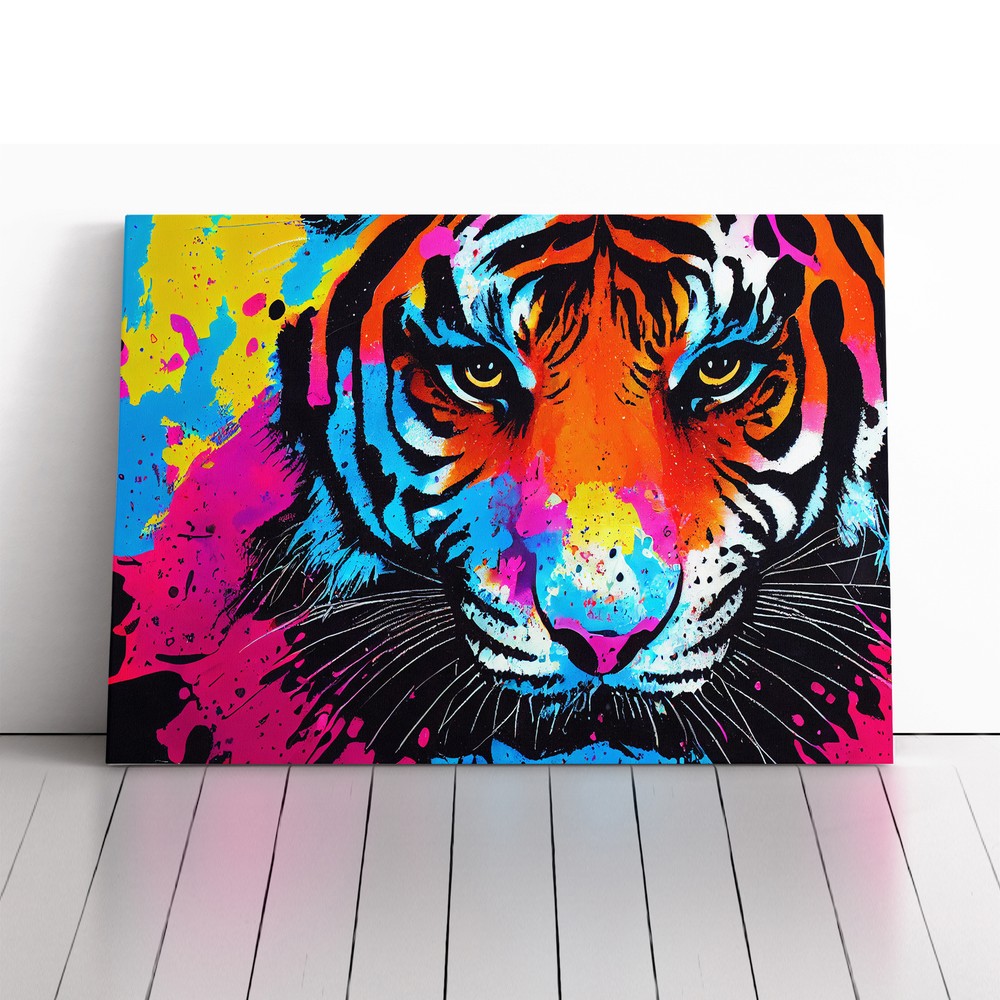 Tiger Splash Vol.6 Abstract Canvas Wall Art Print Framed Picture Home Decor