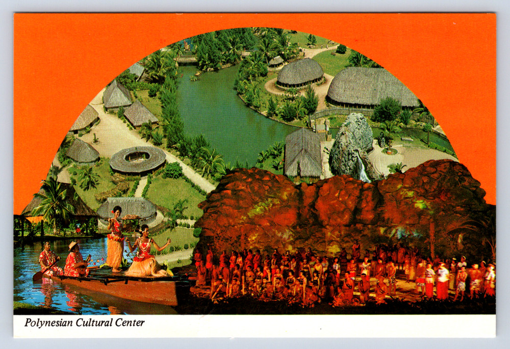 Vintage Postcard Polynesian Cultural Center Hawaii