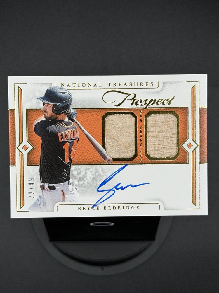 2025 National Treasures Bryce Eldridge Prospect Auto Bat Relic /49 #PLS-BE