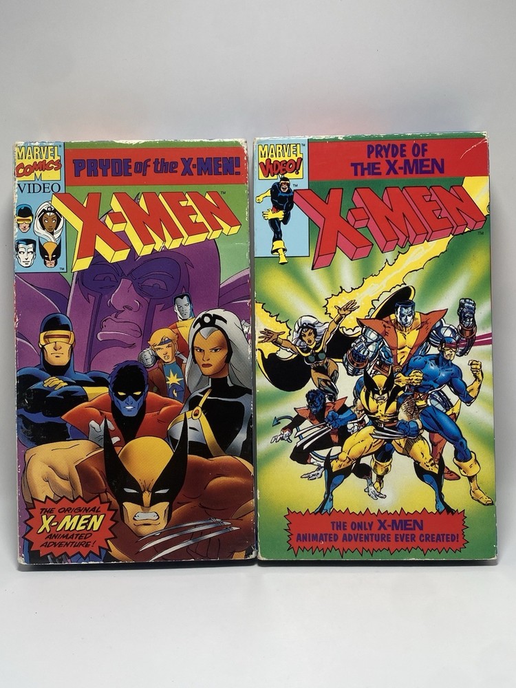 Lot Of 2 Vintage VHS X-Men - Pryde Of The X-men  (VHS, 1993)