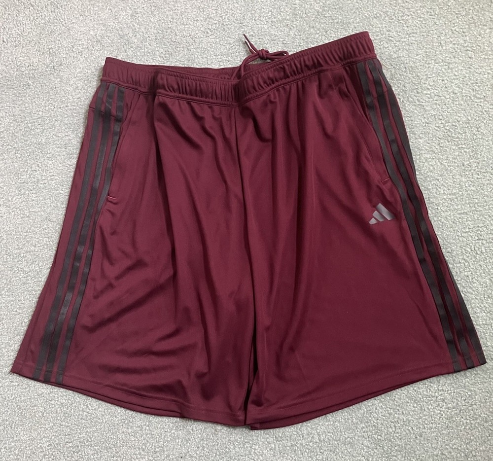 NWT adidas Men's Maroon/Black Aeroready Training Shorts JP4976 Size 2XL
