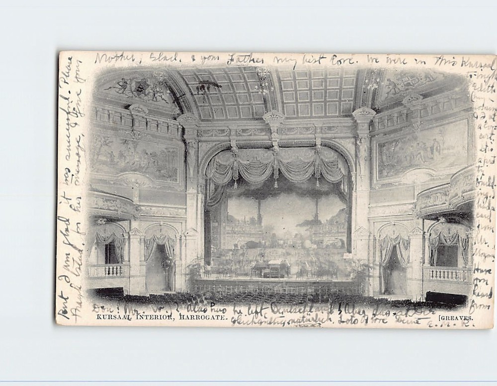 Postcard Kursaal Interior Harrogate England