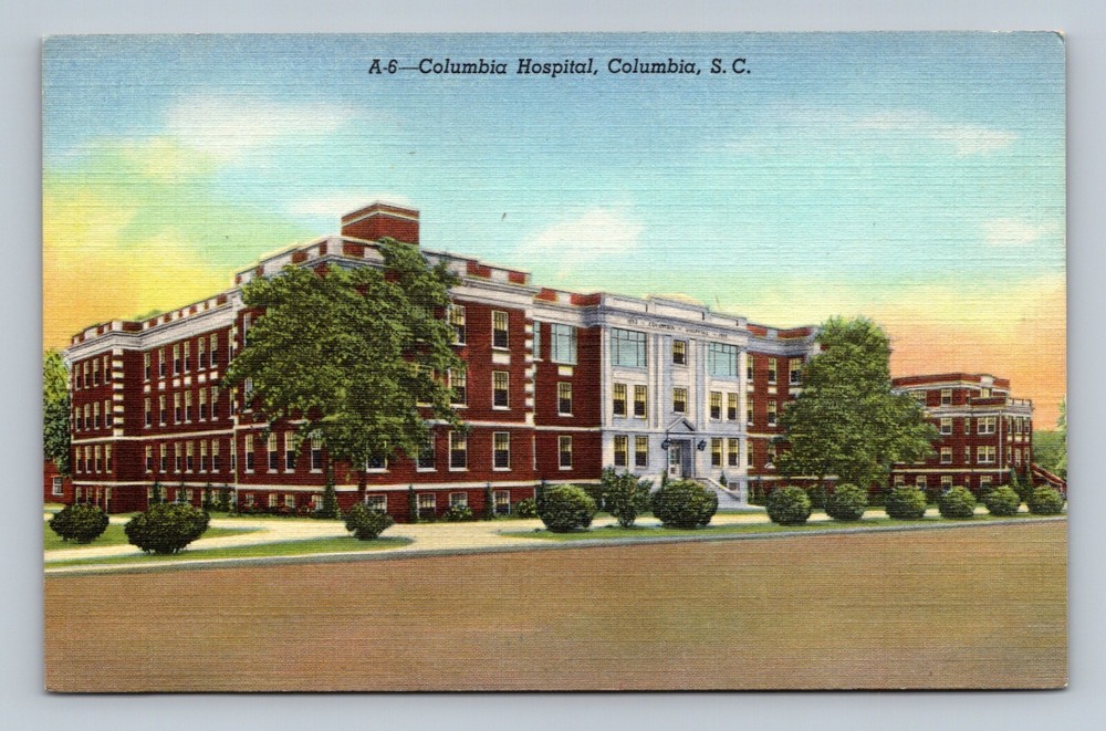 Postcard Columbia Hospital, Columbia, S. C.