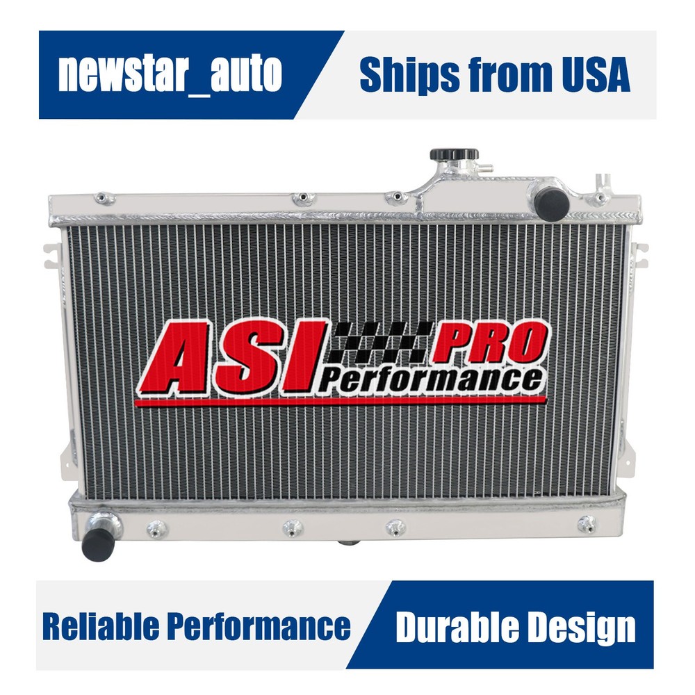 3-Row Aluminum Radiator Fit 1990~1997 Mazda Miata MX5 Manual MT 1.8L 1.6L/L4