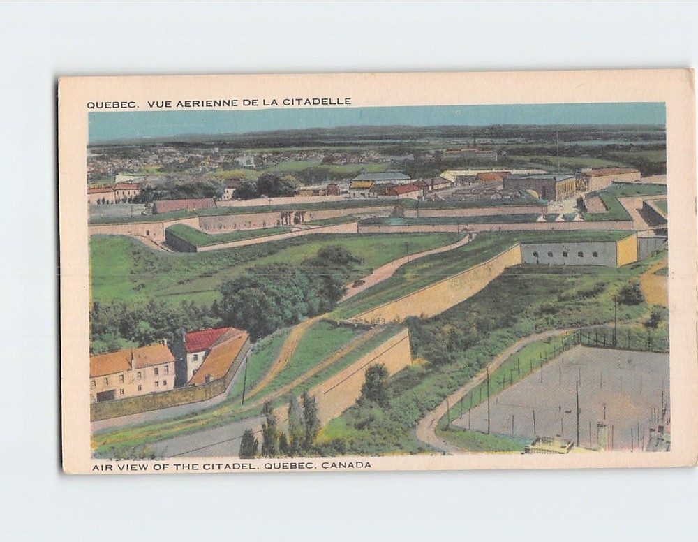 Postcard Aerial View Citadel Quebec Canada