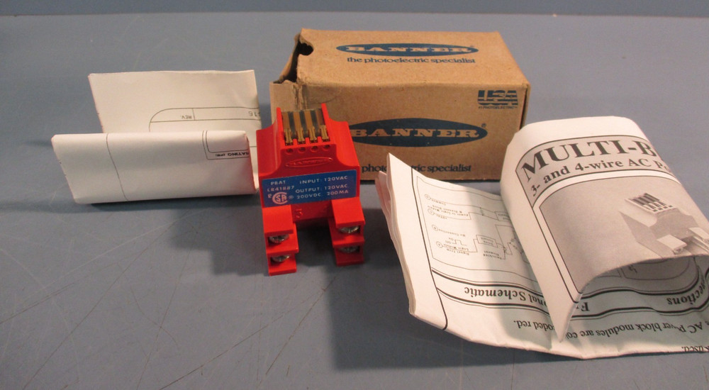 Banner Pbat/Lr41887 Ac Power Block Modules For Multi-Beam Modular Sensors