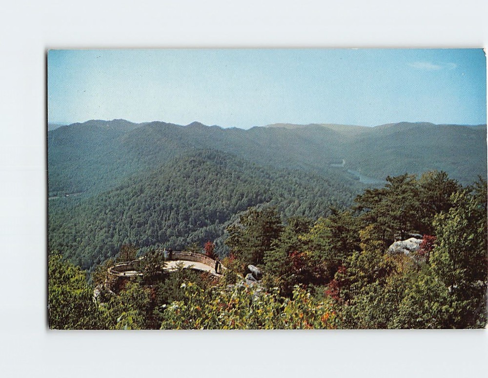 Postcard Overlook Terrace on Pinnacle Cumberland Gap National Historical Park
