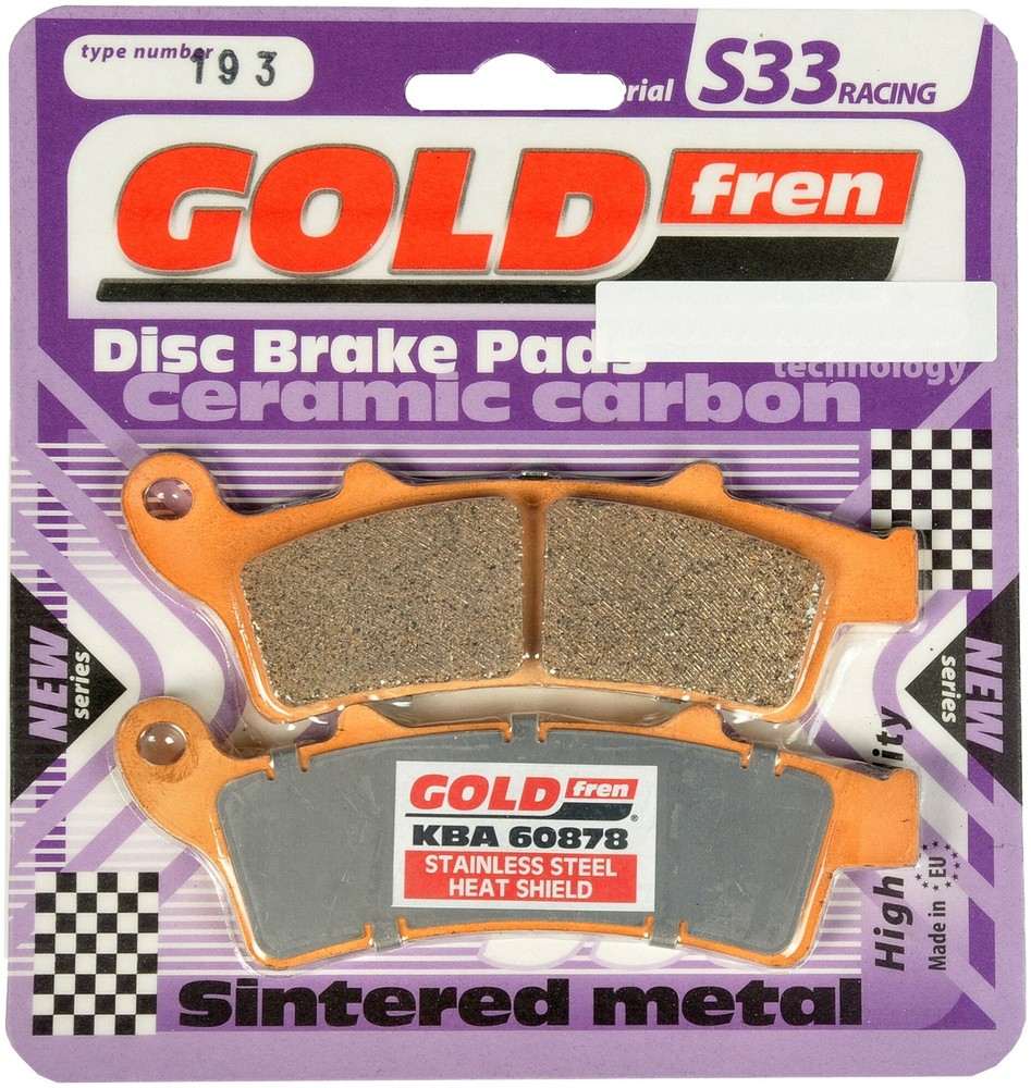 Goldfren S33 Brake Pads Front For Kymco New X Town 300i ABS 2017-2019