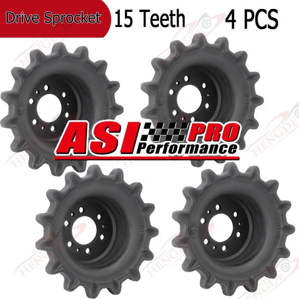 4pc Drive Sprocket For Bobcat T140 T180 T190 6736306 7165111 15 Teeth 5.75