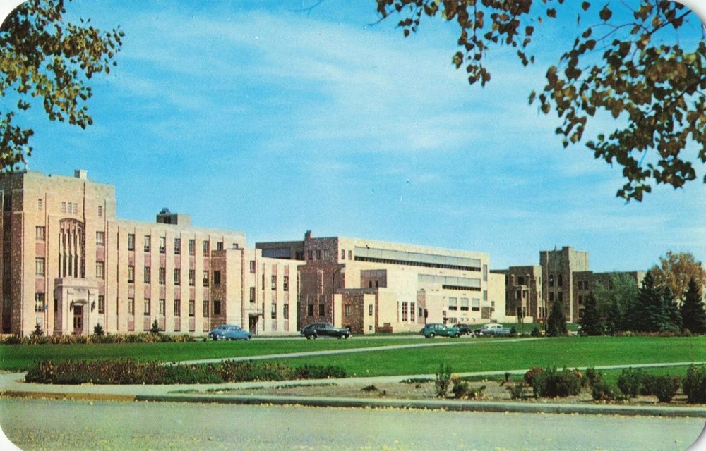 Vista on the Campus of the University of Wyoming - Laramie Wyoming WY - Postcard