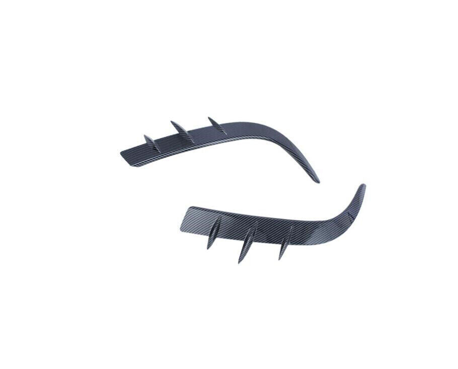 For 2022 Toyota Crown Kluger SUV Carbon Fiber Style Front Bumper Wind Knife Trim
