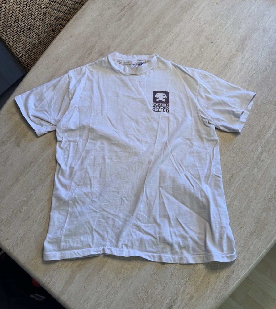 Vintage 80s Screen Actors Guild Hawaii Promo T-Shirt Size M Single Stitch