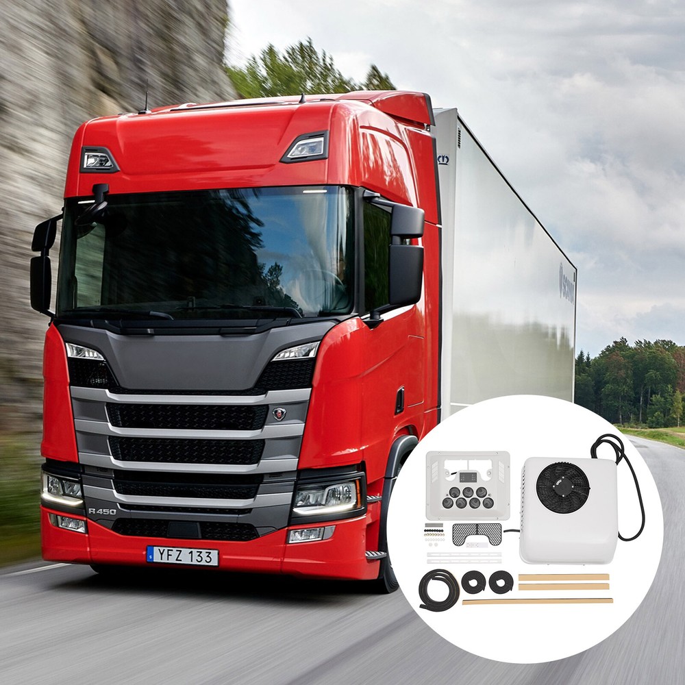 12V 6000 BTU Roof AC for Cars Buses RVs and Semi Trucks Universal Fit