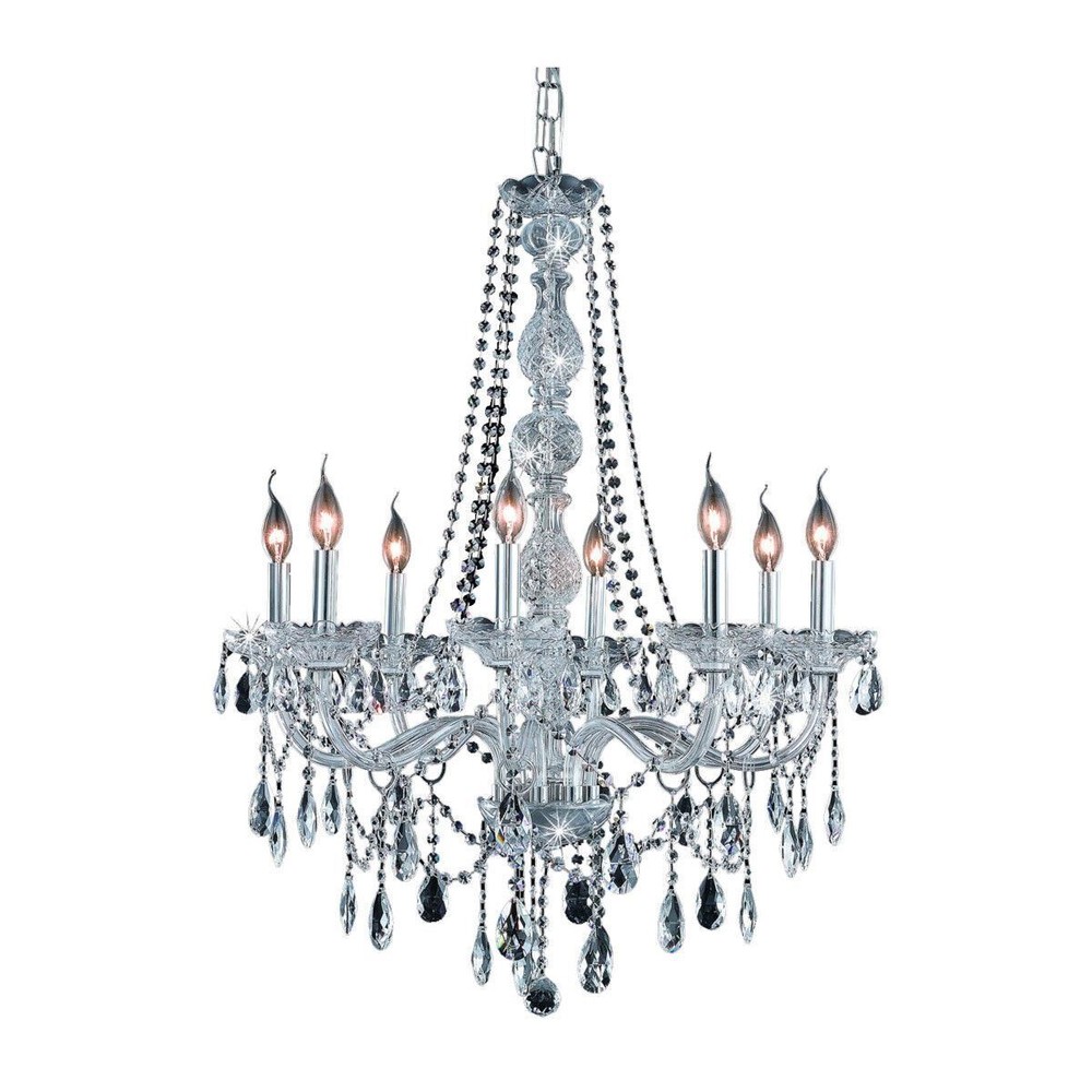 Elegant Chrome Verona Mini Chandelier 7958D28C/RC Lighting
