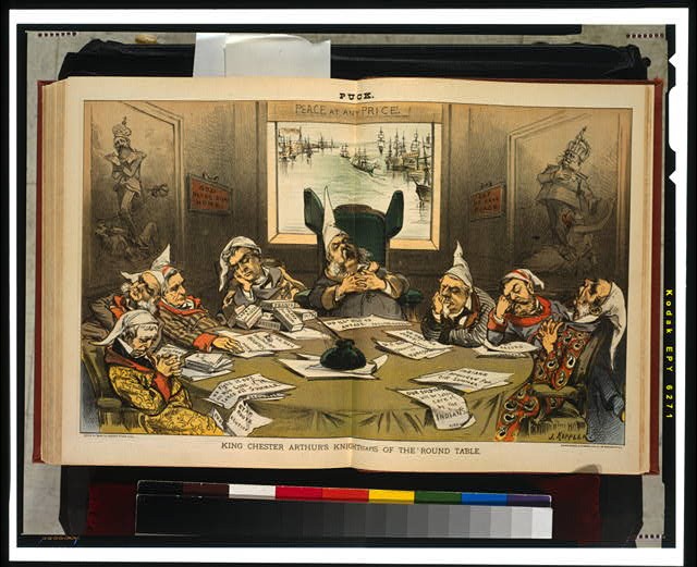 Photo of Puck,King Chester Arthur's Knights of the Round Table,1882,Keppler