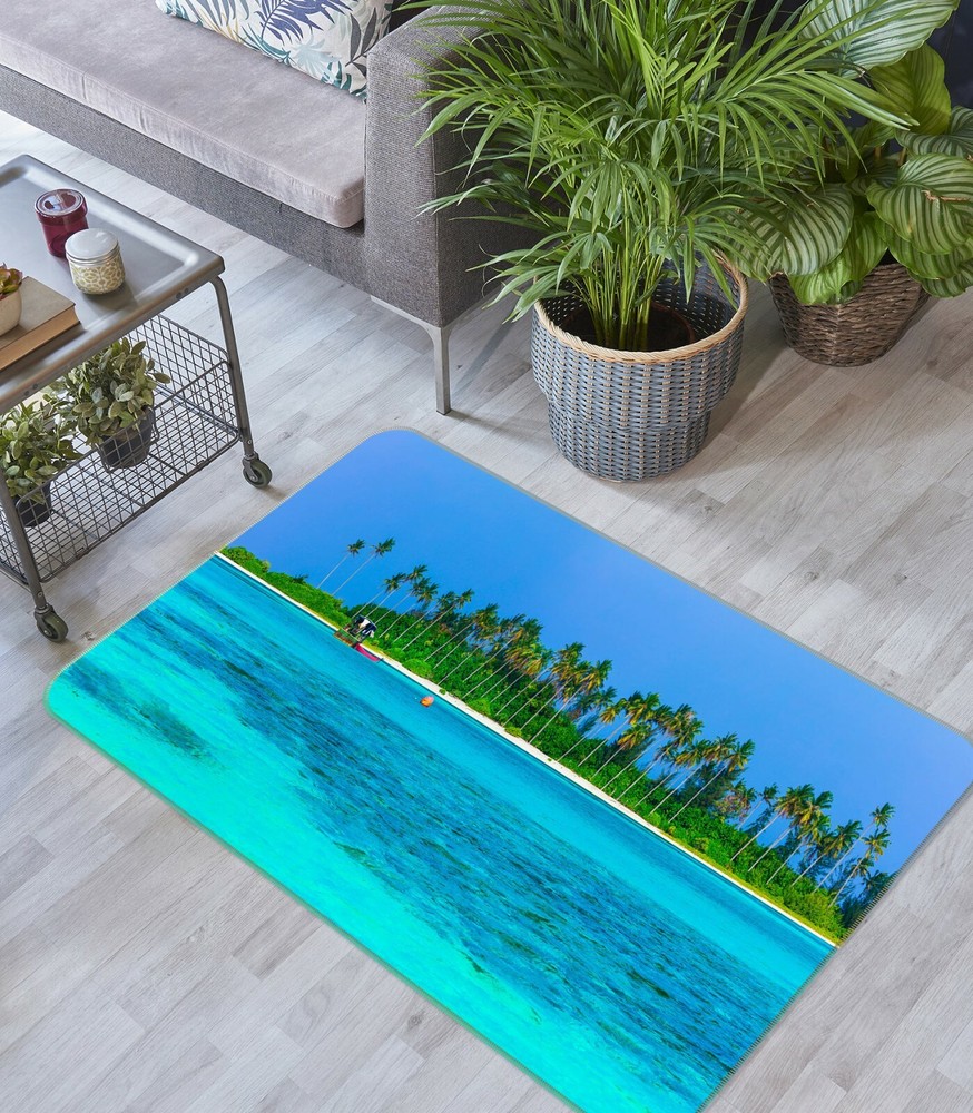 3D Ozean Wald ZHUC5966 Spiel Rutschfester Teppich Matte Foto Teppich Zoe