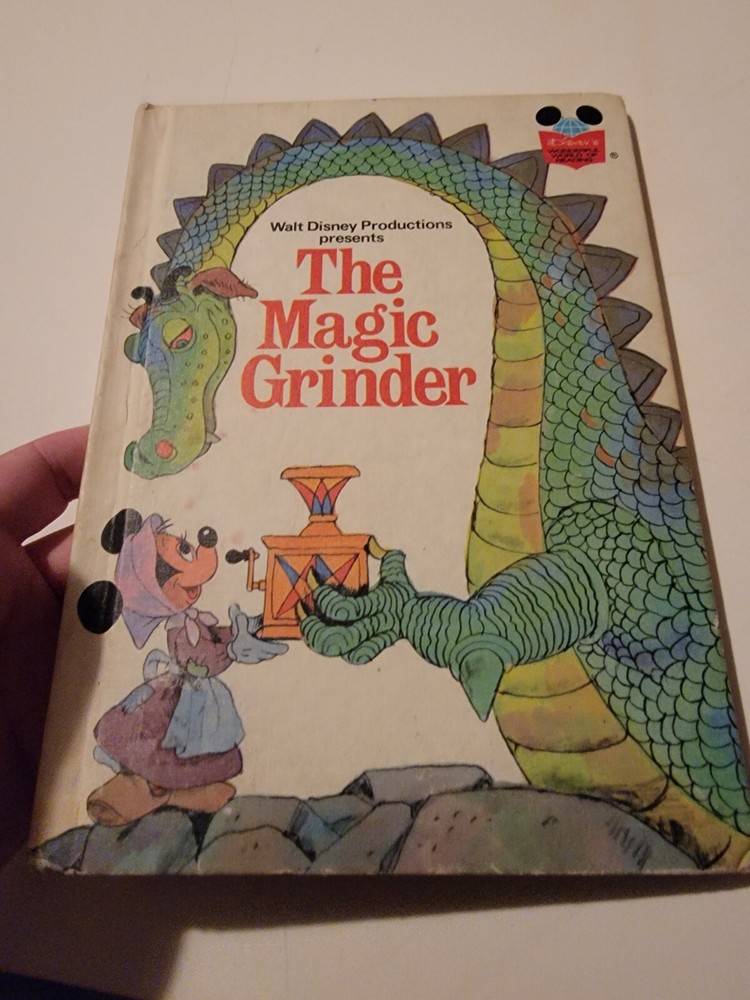 Walt Disney Productions The Magic grinder Disney's wonderful Hard Cover Book