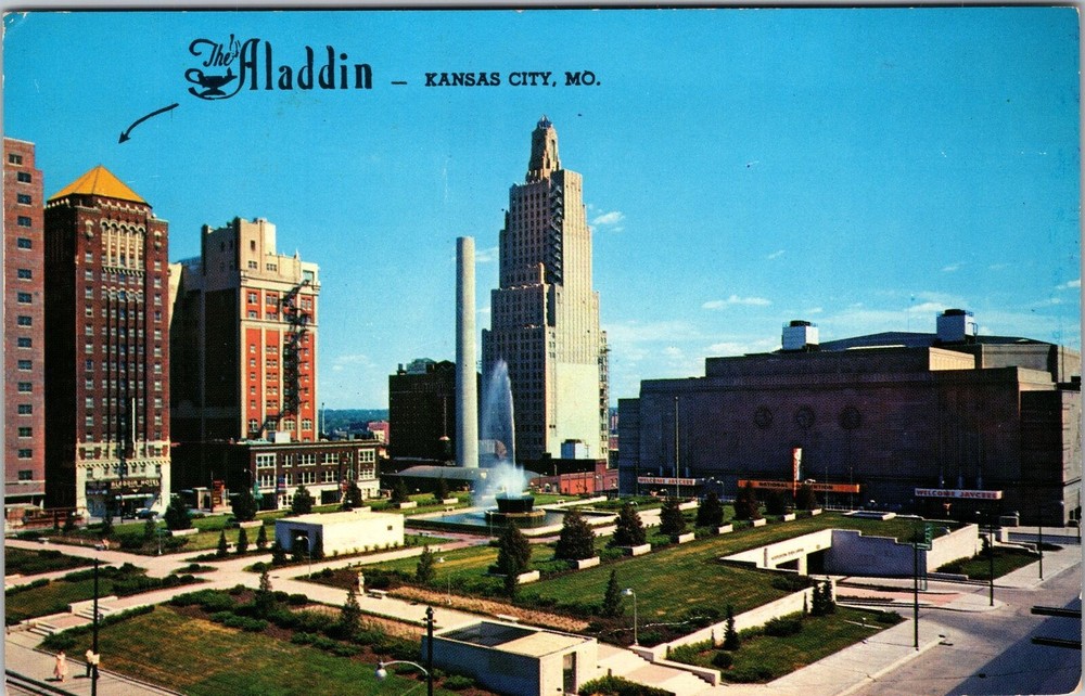 Kansas City MO-Missouri, The Aladdin, Hotel, Vintage Postcard
